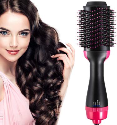 China Professional Other Step 3 in1 Brush Hair Dryer Brush Straightener One Electric 3 in 1 Hair Styler for sale