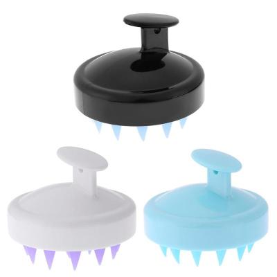 China Popular Private Waterproof Logo Hair Scalp Massager Silicone Scalp Hair Massage Shampoo Brush for sale