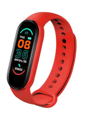 China MP3 Playback 2021 New Smart Watch For Kids Fitness Tracker Heart Rate Blood Pressure Monitor Color Screen M6 Smart Watch Wristband for sale