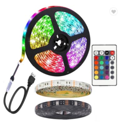 China Hotel Waterproof 5050 LED Color Changing DIY RGB LED Flexible Strip Light with 24 Key Outdoors for Home Light Bar Kitchen Bed for sale