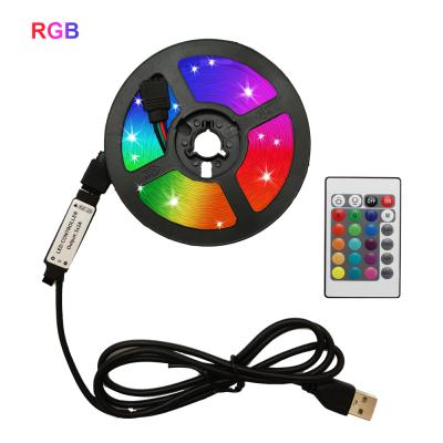 China Hotel Dropshipping Music TV LED Strip Waterproof 5V USB Powered APP Control 5M 150LED SMD5050 RGB LED Strip Light for sale