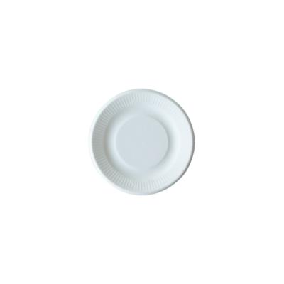 China Disposable White Eco-Friendly Biodegradable Salad Bowl Disposable Paper Plate for sale