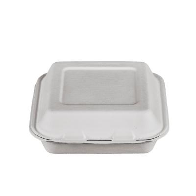 China Disposable Degradable Biodegradable Bio Food Packaging Container With Lid for sale