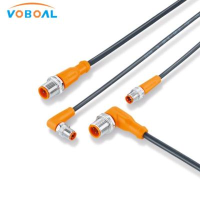 China PUR PVC IFM Sensor Connector EVT123 Connecting Cable With Plug 5 M PVC-cable M8 Connector for sale