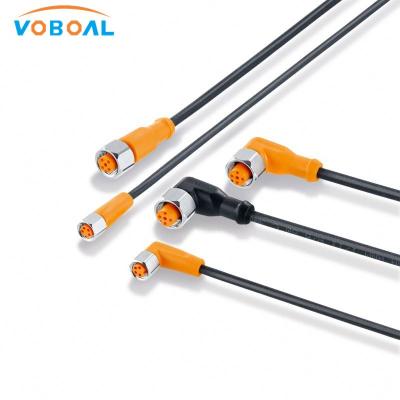 China PUR PVC IFM Sensor Connector EVC075 Connecting Cable With Plug 10m PUR-cable M12 Connector for sale