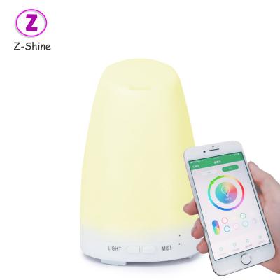 China Newest Hotel Purifier Essential Oil 7 Color Led Air Humidifier Aroma Diffuser 120ml Mini Remote Control Electric Aromatherapy for sale