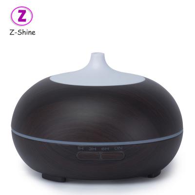 China RV Aromatherapy 300ml Essential Oil Wood Grain Ultrasonic Aroma Diffuser for sale