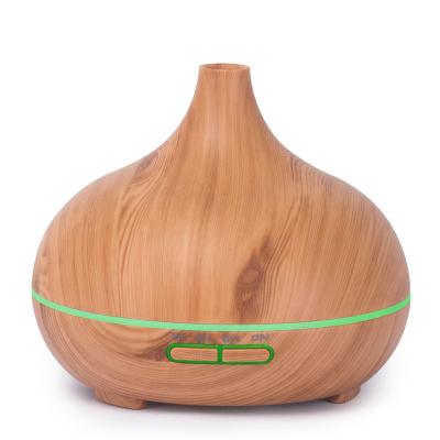 China Innovative RV Products With Night Light Wood Grain 300ML Room Air Humidifier for sale