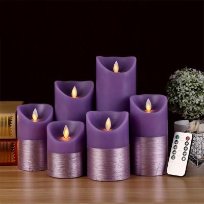 China Flameless Battery Operated Electric Led Pillar Candle for sale