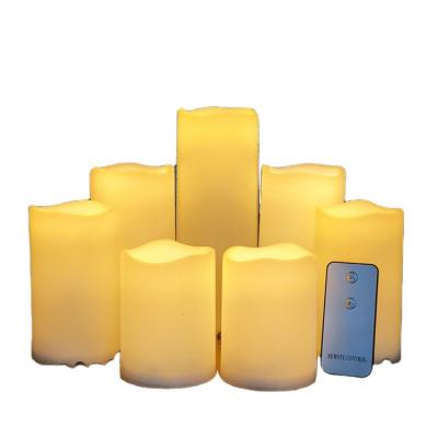 China Battery Operated Birthdays Wax Led Candle D7.5*H10/12.5/15CM Led Birthday Candle Led Candle for sale