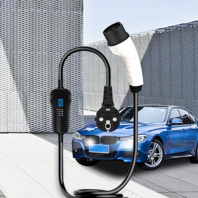 China Ev Charging EV Charger Portable Type - 2 and 1 EV 16A 3.5kw Electric Car Fast Charging Chargers with 5 Meters Cable for sale