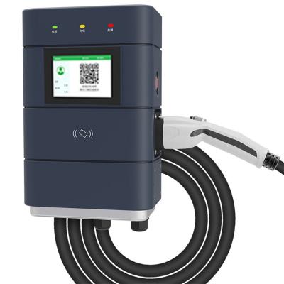 China IP66 Pure Copper Protection 32A 7kw Level 2 Ev Fast Charger For Electric Vehicle for sale