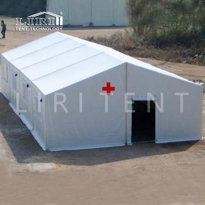 China Disaster Relief Aluminum Refugee High Wind Resistance Frame Medical Tent For Sale MPT for sale