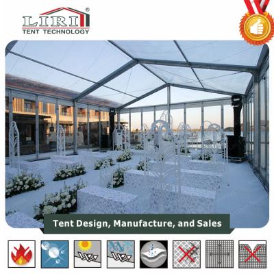 China Transparent Clear PVC Coating Roof Wedding Tent For Wedding Party ET for sale