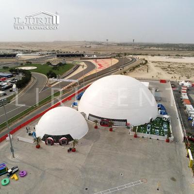 China White Geodesic Dome House Tent With Water Proof PVC Coating For Sale In Bahrain Graph for sale