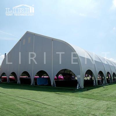 China High quality prefab winter big curve aluminum alloy 6061/T6 (15HW) outdoor shed tent for sale Europe for sale