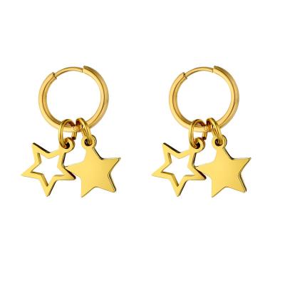 China Environmental Friendly Hot Selling Jewelry Earring For Women Gold Plated Stainless Steel Earrings Pendant for sale