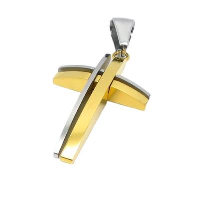 China Religious Products 2021 Hot Selling Stainless Steel 316L Initial Gold Plated Pendant For Necklace for sale