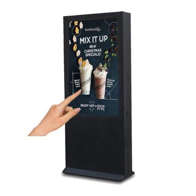 China 55 Inch High Brightness Multi Touch Panel LCD Display Show Outdoor Digital Kiosk Scenery for sale