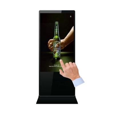 China Metal Case + Tempered Glass Panel 43 Inch Interactive Touch Digital Kiosk Android System for sale