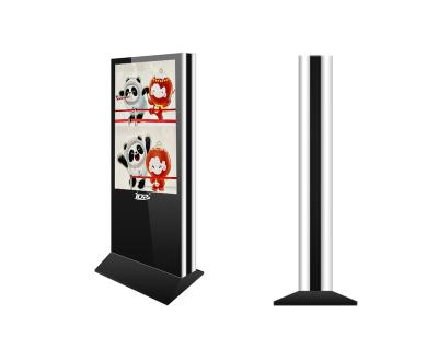 China Full New Imported Original Board 32 43 49 55 Inch Building Digital Signage Totem Double Side Digital Signage Kiosk for sale