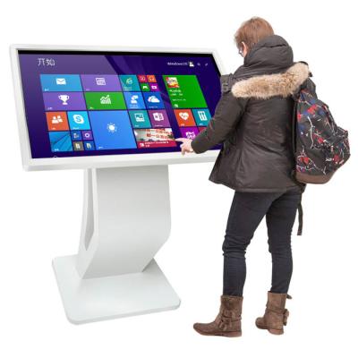 China 55 Inch Indoor Interactive Digital Totem Self Service Information Kiosk Digital Signage for sale