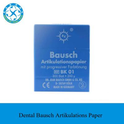 China Hospital and Clinic Model 300pcs High Quality Pack Dental Bausch BK01 Dental Articulation Paper for Dentists for sale