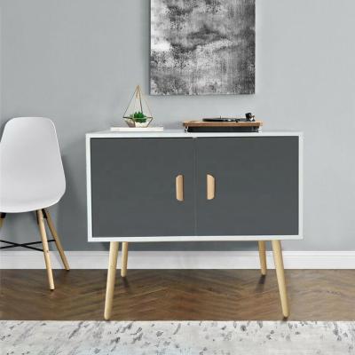 China Easy Clean Modern Wooden Dining Sideboard Storage Sideboard with 2 Doors for sale