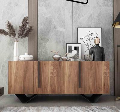 China (Other) Nordic Simple Modern Solid Wood Adjustable Dining Cabinet Dining Room Furniture Sideboard for sale