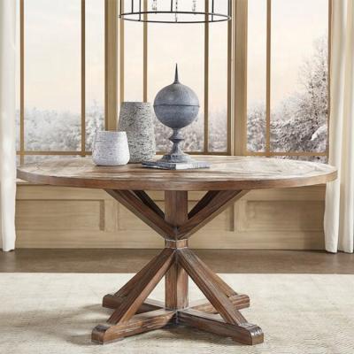 China K/D Factory Antique Design Wooden Dining Table Set With Round Lid for sale