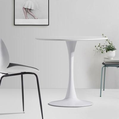 China Nordic Small Metal Removable Restaurant Dining Table White Base Designs Furniture Dining Room Luxury Marble Round Dining Table Set Modern for sale