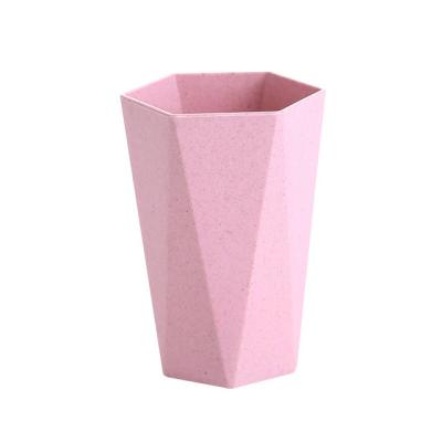 China Taizhou Diamond Viable Non-Toxic Degradable Mugs For Wheat Straw Washing And Drinking Cup for sale