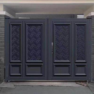 China European-style Made in China size custom decorative gates security garden gates aluminum metal motor gates for sale