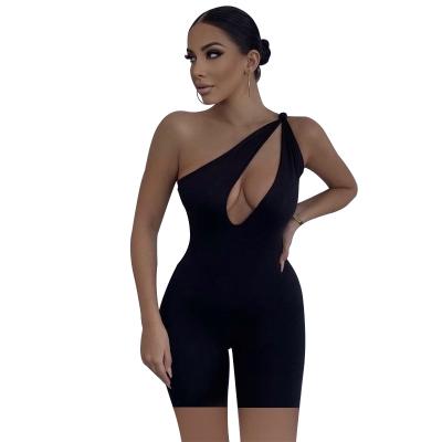 China New Breathable Casual Sleeveless Sports High Waist Tight Fit Overalls Romper Women for sale