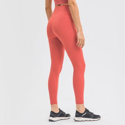 China New High Quality Seamless Sanded Improved Breathable Running Fitness Yoga Pants High Waist Women's Yoga Pants for sale