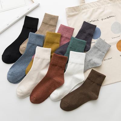 China Wholesale New Women's Socks Solid Color Cotton Institut Statistics Tube Trend Breathable Japanese Short Sock Women Women for sale