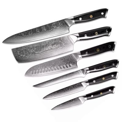 China Durable 8inch Damascus Knife Handmade Japanese Damascus Steel Chef Knives For Cooking for sale