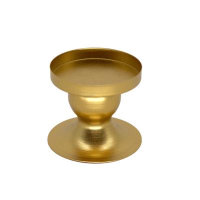 China ECO-frendly round iron candlestick window furniture gold sconce for sale