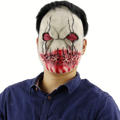 China Scary Latex Mask Zombie Props Headgear Horror Facemask Ghost Festival Celebration Halloween Zombie Clown Mask for sale