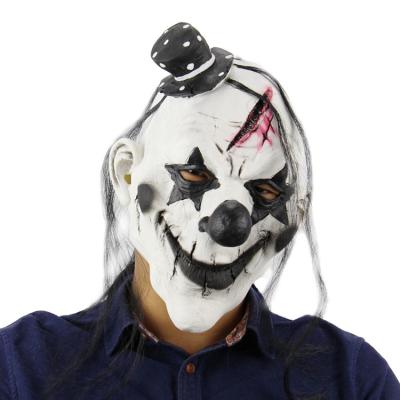 China Festival Celebration Demon Clown Latex Horror Masks Demon Clown Vampire Ghost Facemasks Scary Reaper for sale