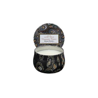 China Eco-enviroment garden Monet scented luxury Tin Candle candles for sale