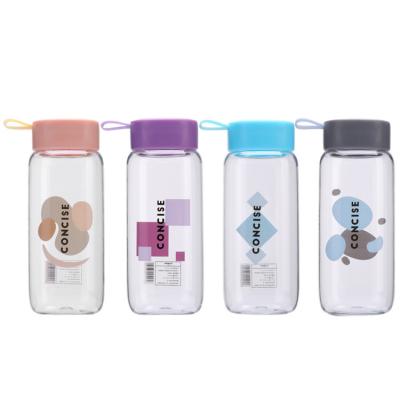 China Folding Portable Cup Customized Hot Selling Cute Children's Anti-fall Transparent Cup Sports Water Cup for sale