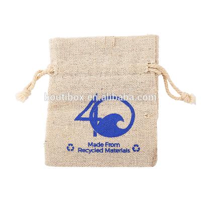 China 2018 Gift bag wholesale factory direct sale drawstring jewelry material canvas pouches for sale