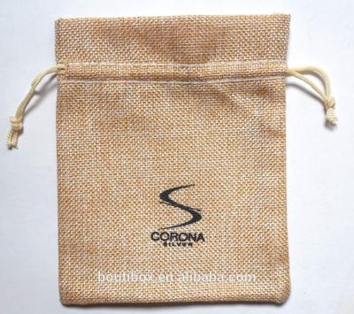 China Wholesale Special Custom Drawstring Pouch Gift Bag Logo Burlap Drawstring Pouch Bags Custom Made for sale