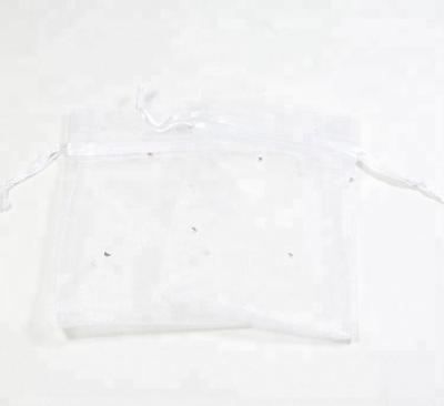 China Factory Direct Selling Recyclable Organza Pouch Material Small Drawstring Jewelry Bag for sale