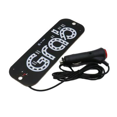 China 12V Cigar Lighter Taxi Light LED Car Window Grab Sign Beacon Interior Taxi Light for sale