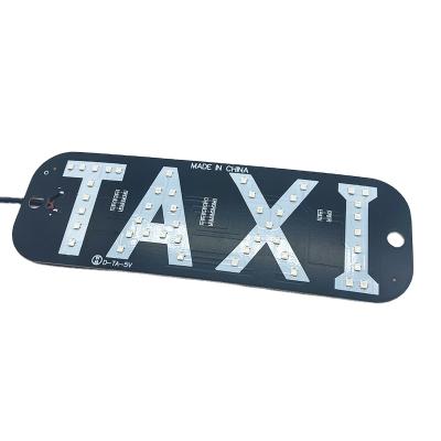 China Customized high quality car light panel taxi light sign led lamp logo led taxi roof sign TAXI LED for sale