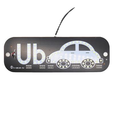 China New Ubers Logo Sign Light Taxi Roof Signs USB Windshield Taxi Light LED TAXI for sale