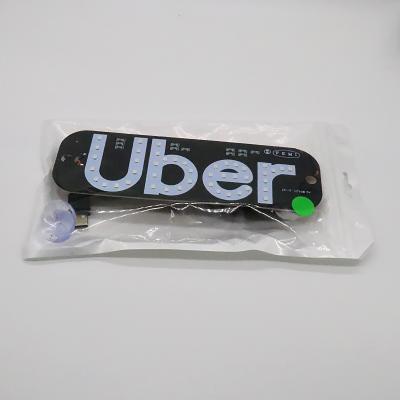 China Double Colors U-Jujujus Grab Interior Car Indicator Light Taxi Roof Sign USB Windshield Taxi Light TAXI LED for sale