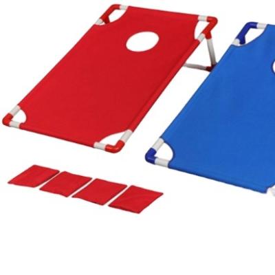 China Outdoor Portable Hole Game Indoor Throwing Game Boards Beach Game Boards With Corn 8 Hole Bean Bags for sale